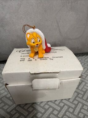 Vintage Disney Grolier DCO OLIVER Christmas Magic Holiday Ornament w/ Box